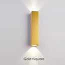 GobekUsa Gold LED Wall Lamp 96V 220V IP67 Waterproof Outdoor Sconce Light