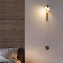 GobekUsa Gold LED Wall Lamp with Dimming Switch - Creative Design for Bedroom and Hallway