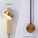 GobekUsa Modern LED Wall Lamps with Rotation Sconce Light for Bedside Living Room Bedroom Study Room Light