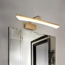 GobekUsa Modern Gold Metal LED Vanity Lamp - Slim & Stylish Bathroom Wall Lighting with Warm/White Light