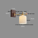 Modern gold led wall lights bedroom ribbed fabric reading lamp by Decorbites