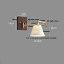 Modern gold led wall lights bedroom ribbed fabric reading lamp by Decorbites