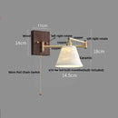 Modern gold led wall lights bedroom ribbed fabric reading lamp by Decorbites