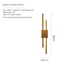 GobekUsa Gold LED Wall Sconce | Modern Nordic Bedroom Living Room Indoor Lighting