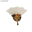 GobekUsa Modern Gold LED Wall Sconce Lamp with Bubble Crystal Accent for Bedroom