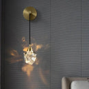 GobekUsa Crystal Nordic LED Wall Sconce Modern Golden Light Fixture for Living Room