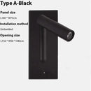 GobekUsa LED Wall Sconce Adjustable Reading Light for Hotel Bedroom, USB Charging