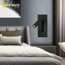 GobekUsa LED Wall Sconce Adjustable Reading Light for Hotel Bedroom, USB Charging