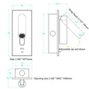 GobekUsa LED Wall Sconce Adjustable Reading Light for Hotel Bedroom, USB Charging