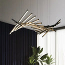 GobekUsa LED Wave Pendant Chandeliers for Living Dining Room Restaurant