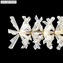 GobekUsa Contemporary Linear Crystal Island Lamp with 16 Hanging Lights - Perfect for Living Room