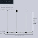 GobekUsa Dimmable LED Ceiling Chandelier for Living Room & Kitchen - Modern Hanging Light Fixture