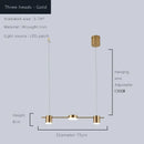 GobekUsa Dimmable LED Ceiling Chandelier for Living Room & Kitchen - Modern Hanging Light Fixture