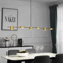 GobekUsa Dimmable LED Ceiling Chandelier for Living Room & Kitchen - Modern Hanging Light Fixture