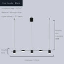 GobekUsa Dimmable LED Ceiling Chandelier for Living Room & Kitchen - Modern Hanging Light Fixture
