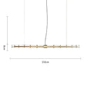 GobekUsa Glass Chandelier: Nordic Minimalist Dining Room & Office Decoration Lamps