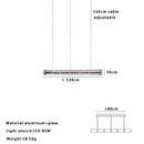 GobekUsa Glass LED Chandelier: Modern Italian Design for Dining Room, Kitchen Island, or Home Luxury
