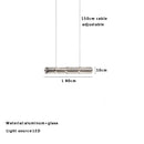 GobekUsa Glass LED Chandelier: Modern Italian Design for Dining Room, Kitchen Island, or Home Luxury