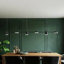 GobekUsa Modern LED Pendant Light for Dining Room - Linear Shaped, Metallic Finish, Island & Hanging