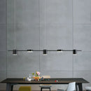 GobekUsa Modern LED Pendant Light for Dining Room - Linear Shaped, Metallic Finish, Island & Hanging