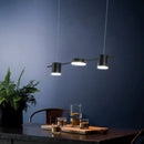 GobekUsa Modern LED Pendant Light for Dining Room - Linear Shaped, Metallic Finish, Island & Hanging