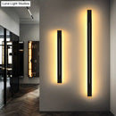 GobekUsa Modern LED Wall Light Fixture: Rectangular Linear Living Room Sconce Lighting