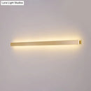 GobekUsa Modern LED Wall Sconce Lamp - Simple Linear Stairway Light in Gold - White/Warm/Natural Light
