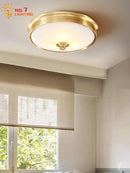 GobekUsa Gold Lustre Copper Ceiling Lamp LED E14 Minimalist Modern Light Fixtures