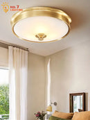 GobekUsa Gold Lustre Copper Ceiling Lamp LED E14 Minimalist Modern Light Fixtures