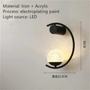 GobekUsa Luxury creative LED Bedside wall lamp