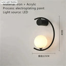 GobekUsa Luxury creative LED Bedside wall lamp