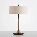 GobekUsa Gold Luxury LED Table Lamp with White Lampshade for Home and Hotel Decoration
