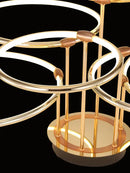 GobekUsa Gold Luxury Ring Pendant Chandelier for Modern Villa and Home Decor