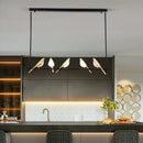 GobekUsa Gold Magpie Bird Ceiling Chandelier: Modern Home Interior Lighting for Living Dining Kitchen