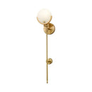 GobekUsa Gold Marble Copper Wall Lamp Modern Minimalist Bedside LED Light