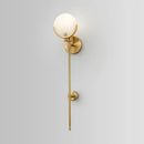 GobekUsa Gold Marble Copper Wall Lamp Modern Minimalist Bedside LED Light