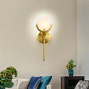 GobekUsa Gold Marble Wall Lights: Modern LED Sconce for Living Room Bedroom Decor