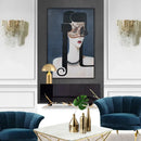 GobekUsa Minimalist Brass Wall Light: Tiered Scalloped Crystal Fixture with 3 Bulbs