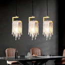 GobekUsa Crystal LED Pendant Light: Modern Bedroom Hallway Living Room Art Decoration Fixture