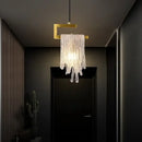 GobekUsa Crystal LED Pendant Light: Modern Bedroom Hallway Living Room Art Decoration Fixture