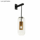 GobekUsa Clear Glass Pill Capsule Wall Sconce - Modern 1-Light Hanging Light with Mesh Cage