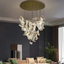 GobekUsa Duplex Building Chandelier: Modern, Luxurious, LED, Large, Creative, Villa Pendant Lamp