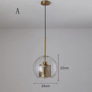 GobekUsa Glass Ball Pendant Light: Modern Hanging Lamp for Kitchen, Dining, Living Room