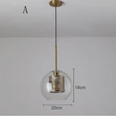 GobekUsa Glass Ball Pendant Light: Modern Hanging Lamp for Kitchen, Dining, Living Room