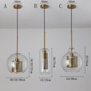 GobekUsa Glass Ball Pendant Light: Modern Hanging Lamp for Kitchen, Dining, Living Room