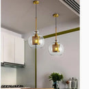 GobekUsa Glass Ball Pendant Light: Modern Hanging Lamp for Kitchen, Dining, Living Room