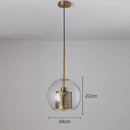 GobekUsa Gold Mesh Glass Ball Pendant Light Industrial Kitchen Fixture