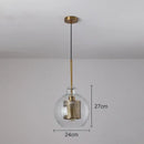 GobekUsa Gold Mesh Glass Ball Pendant Light Industrial Kitchen Fixture