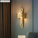 GobekUsa Modern 2-Head Gold Wall Sconce Lamp with Mesh Drum Shade