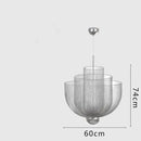 GobekUsa Grid Meshmatics Dimmable LED Chandelier Pendant - Modern Metal Design
